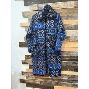 GUDRUN SJODEN knitter coat Floral Size Medium